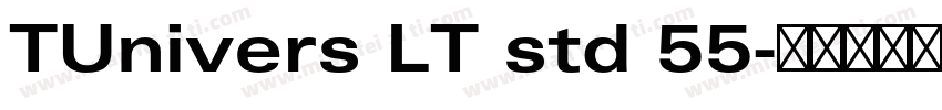 TUnivers LT std 55字体转换